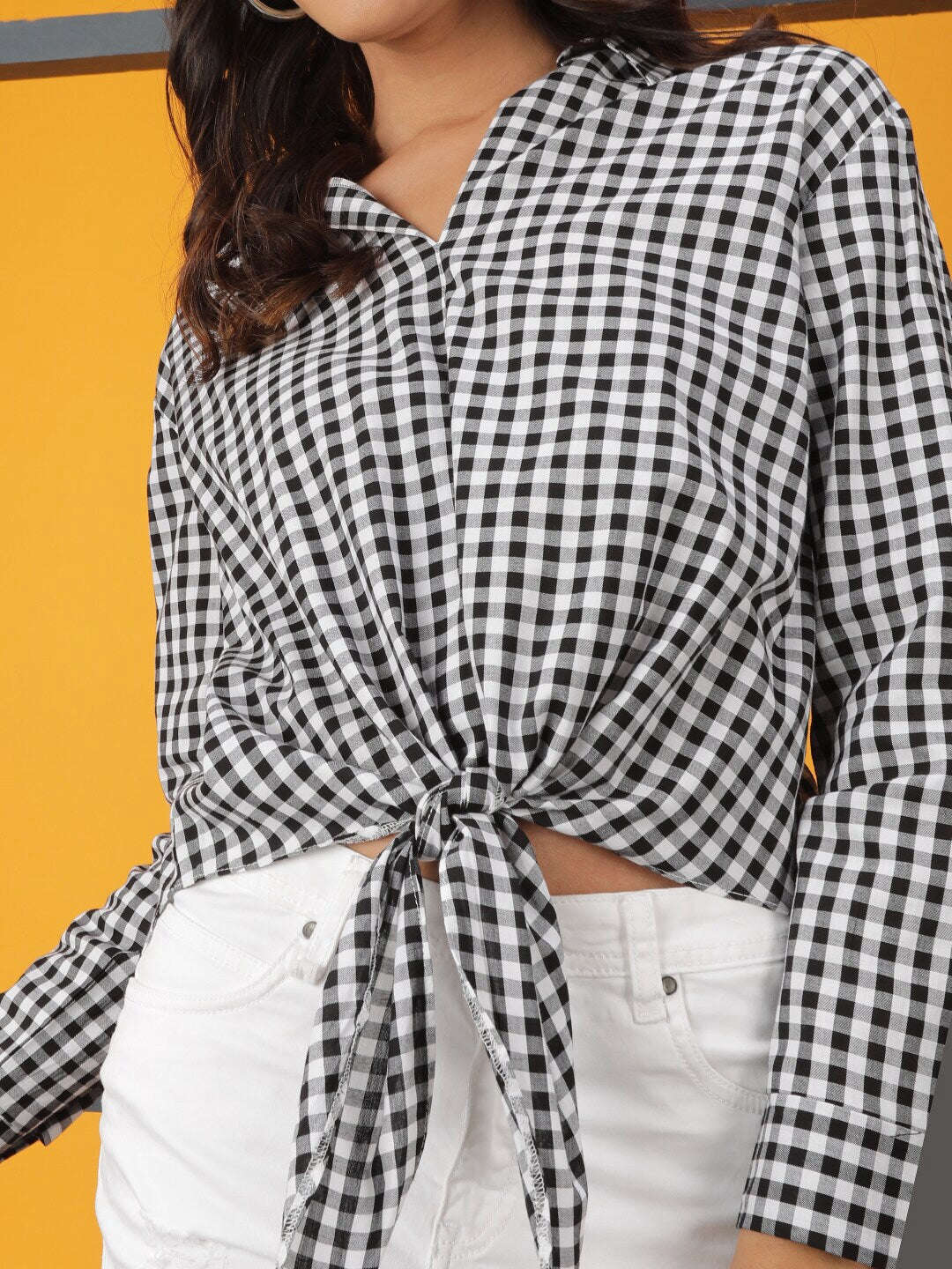 Shop Women Checks Shirt Online.