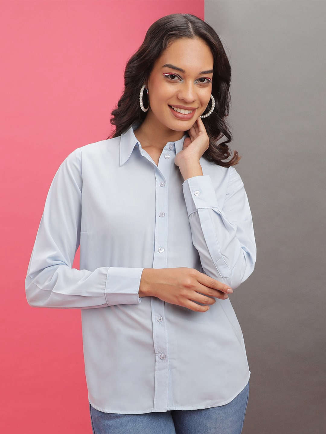 Shop Women Solid Shirt Online.