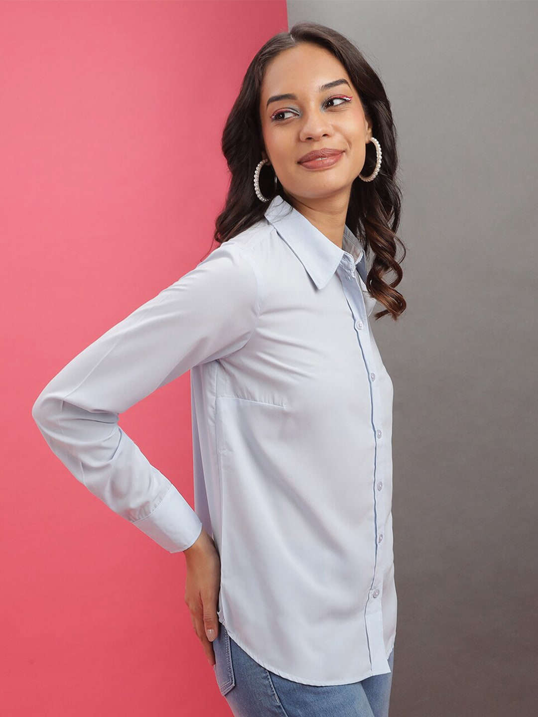 Shop Women Solid Shirt Online.