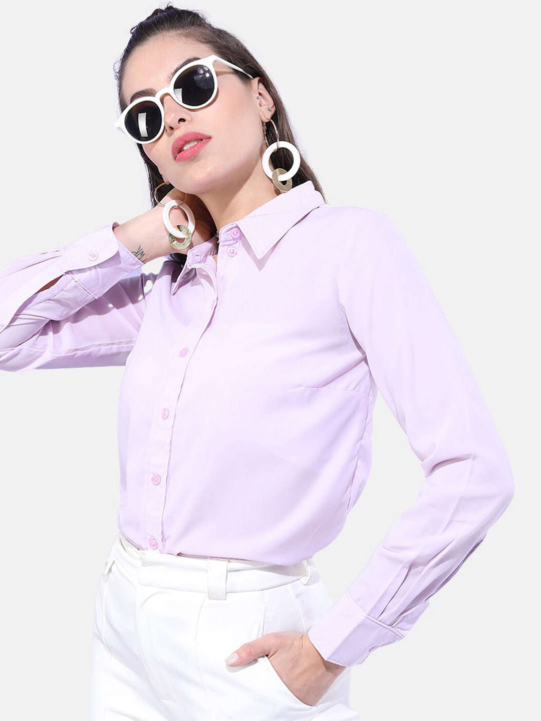 Shop Women Solid Shirt Online.