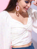 Shop Women Ditsy Printed Sweetheart Neck Top Online.