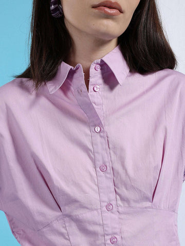 Shop Women Fit And Flare Shirt Dress Online.