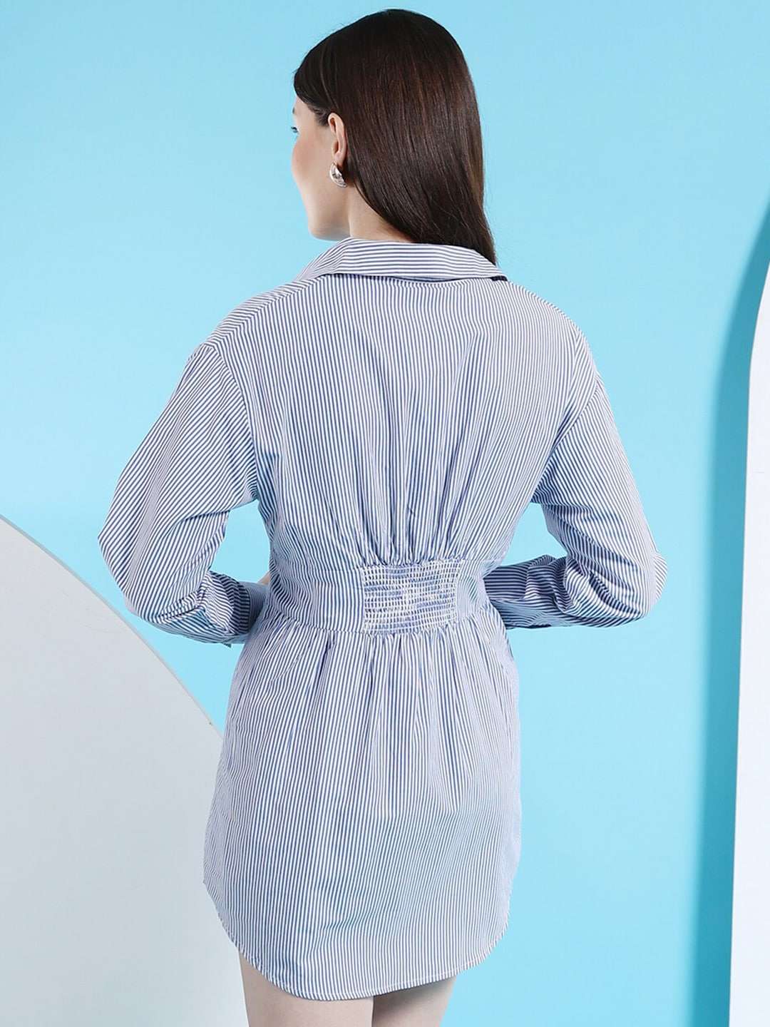 Shop Women Fit And Flare Shirt Dress Online.