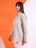 Shop Women Oversized Striped Seersucker Shirt Online.