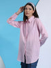 Shop Women Oversized Striped Seersucker Shirt Online.