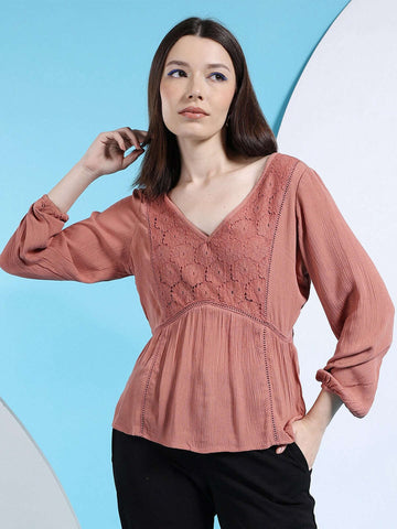 Shop Women Fit And Flare Empire Waist Top Online.