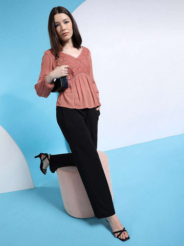 Shop Women Fit And Flare Empire Waist Top Online.
