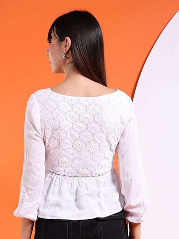 Shop Women Fit And Flare Empire Waist Top Online.