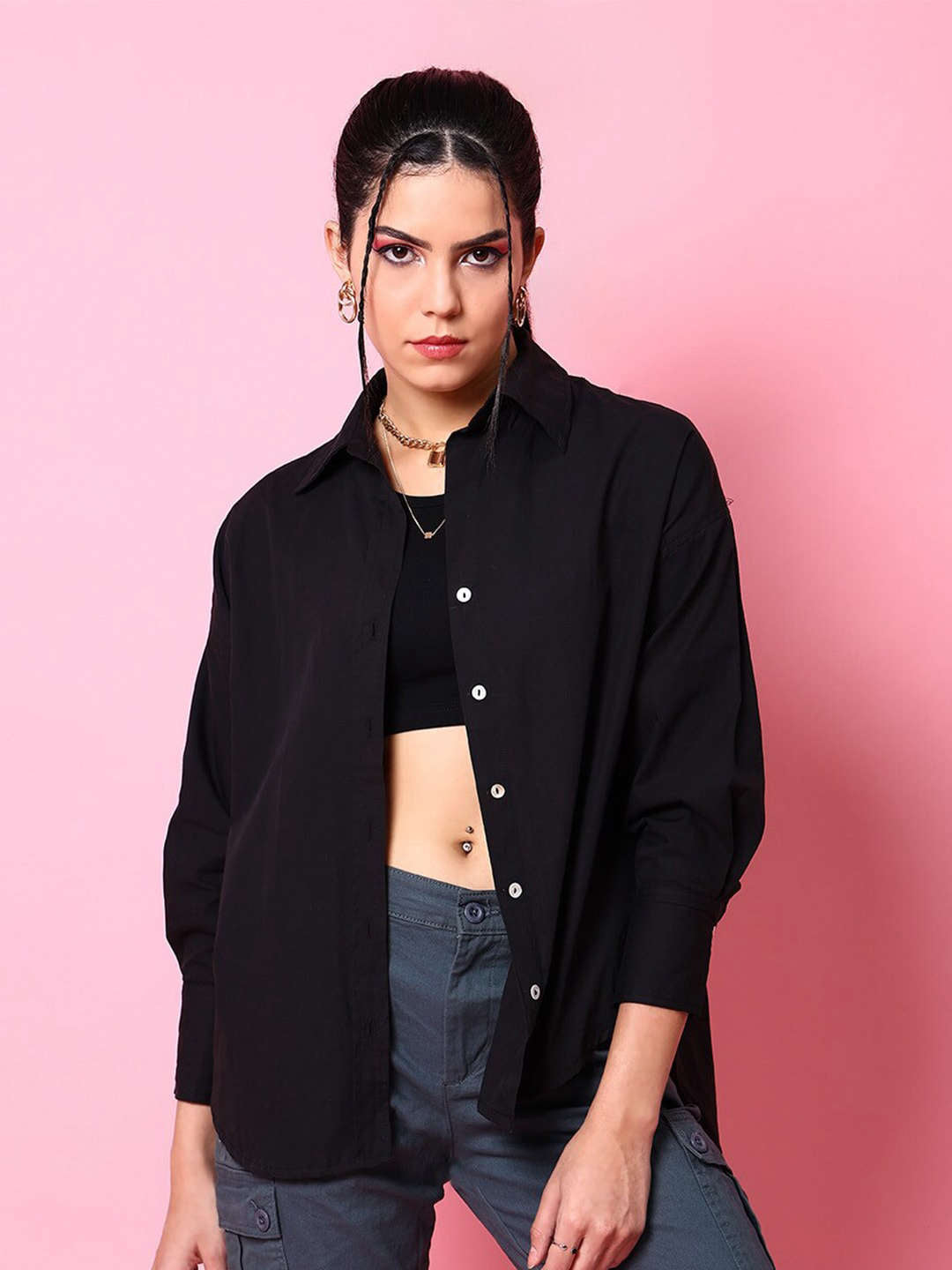 Shop Women Oversized Boyfriend Shirt Online.