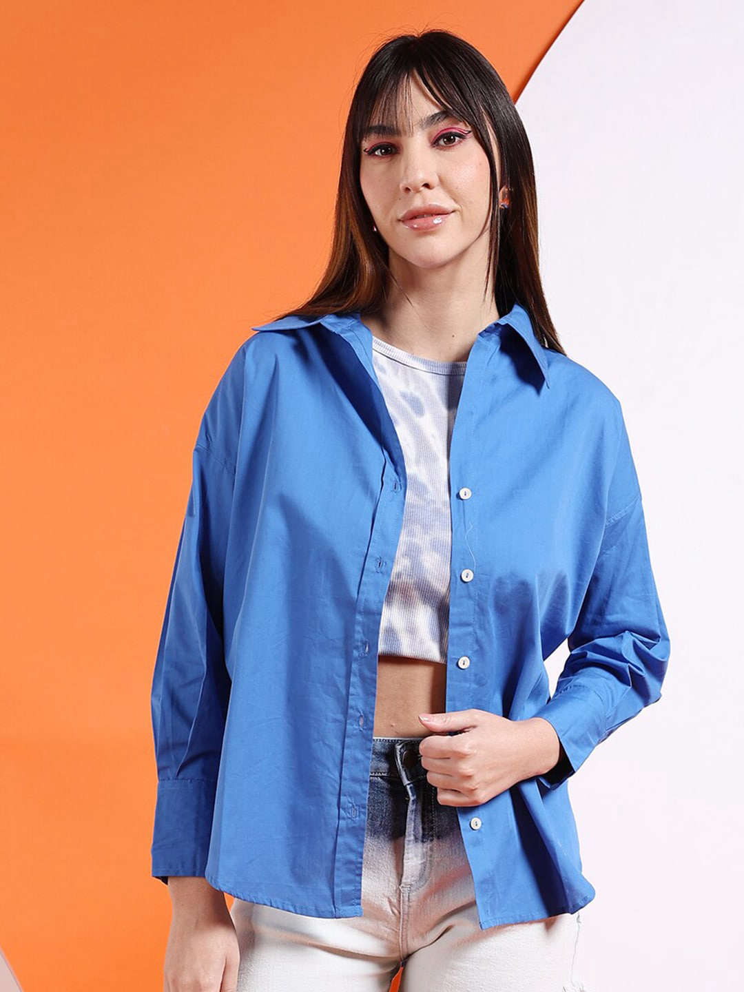 Shop Women Oversized Boyfriend Shirt Online.