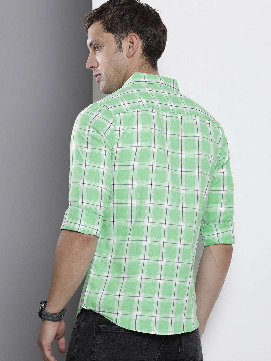 Shop Men Checkered Shirt Online.