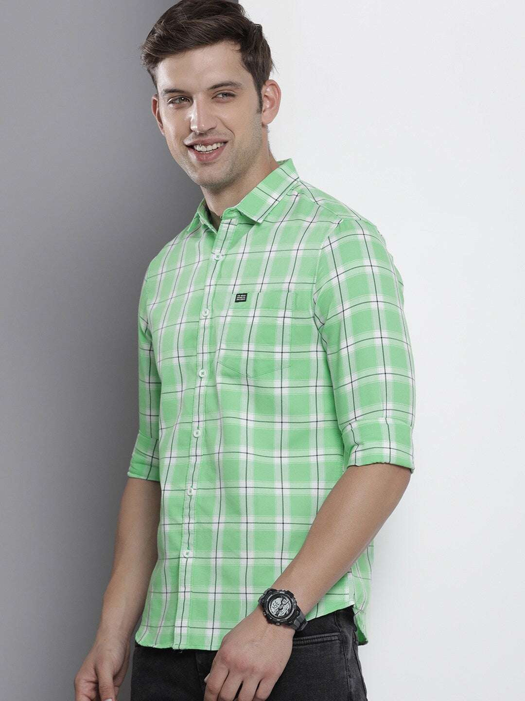 Shop Men Checkered Shirt Online.