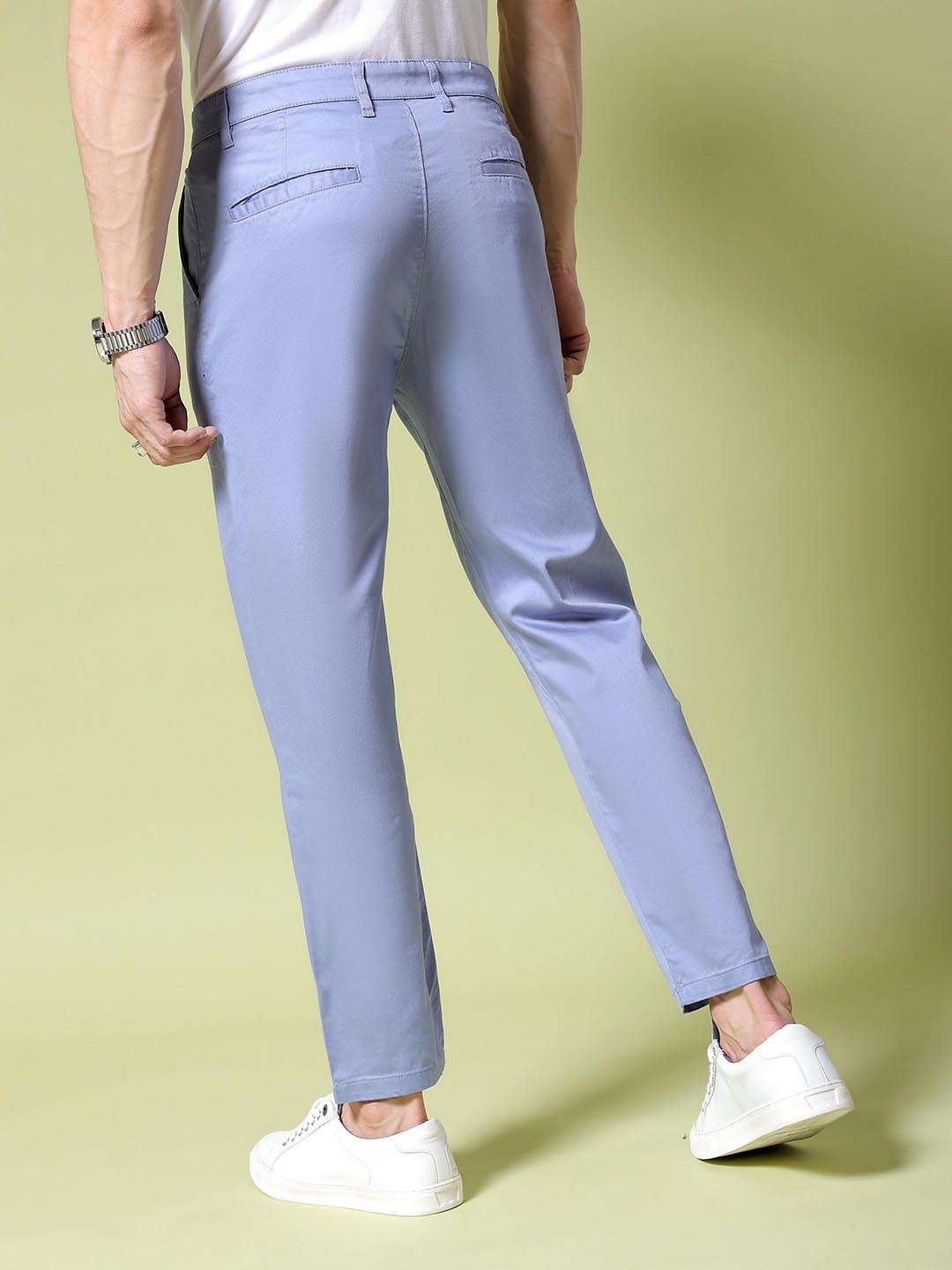 Shop Men Solid Trouser Online.