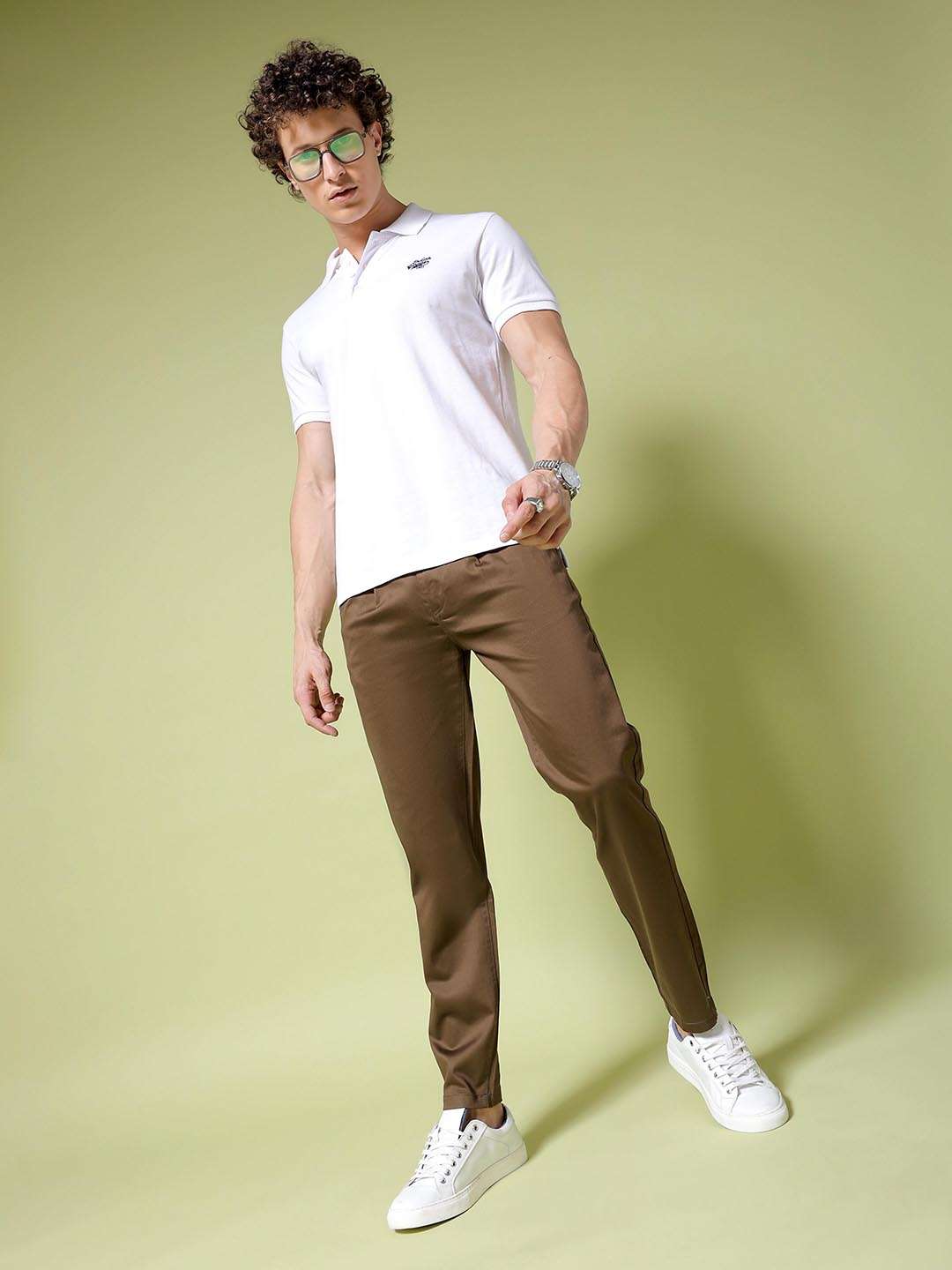 Shop Men Solid Trouser Online.