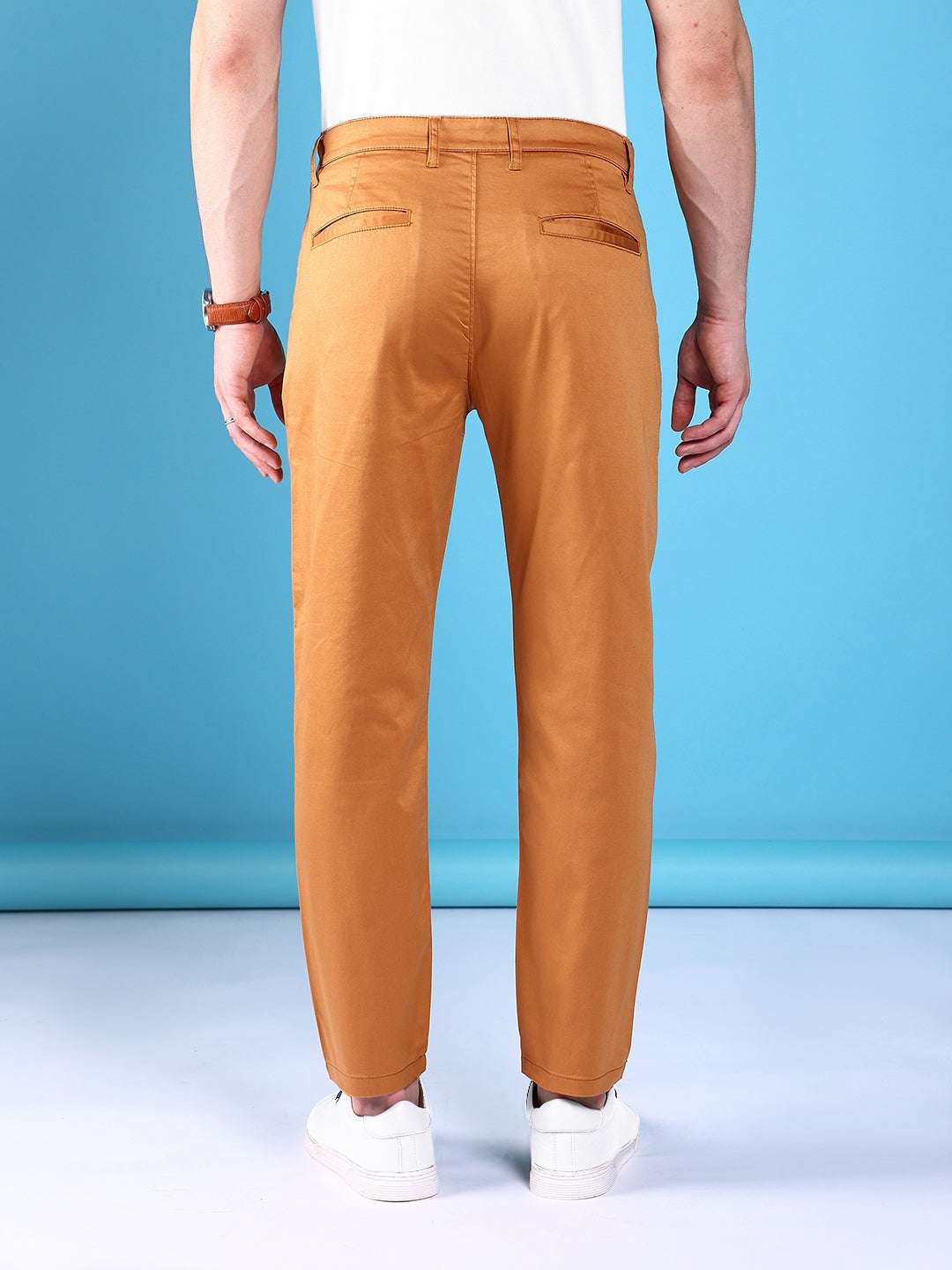 Shop Men Solid Trouser Online.