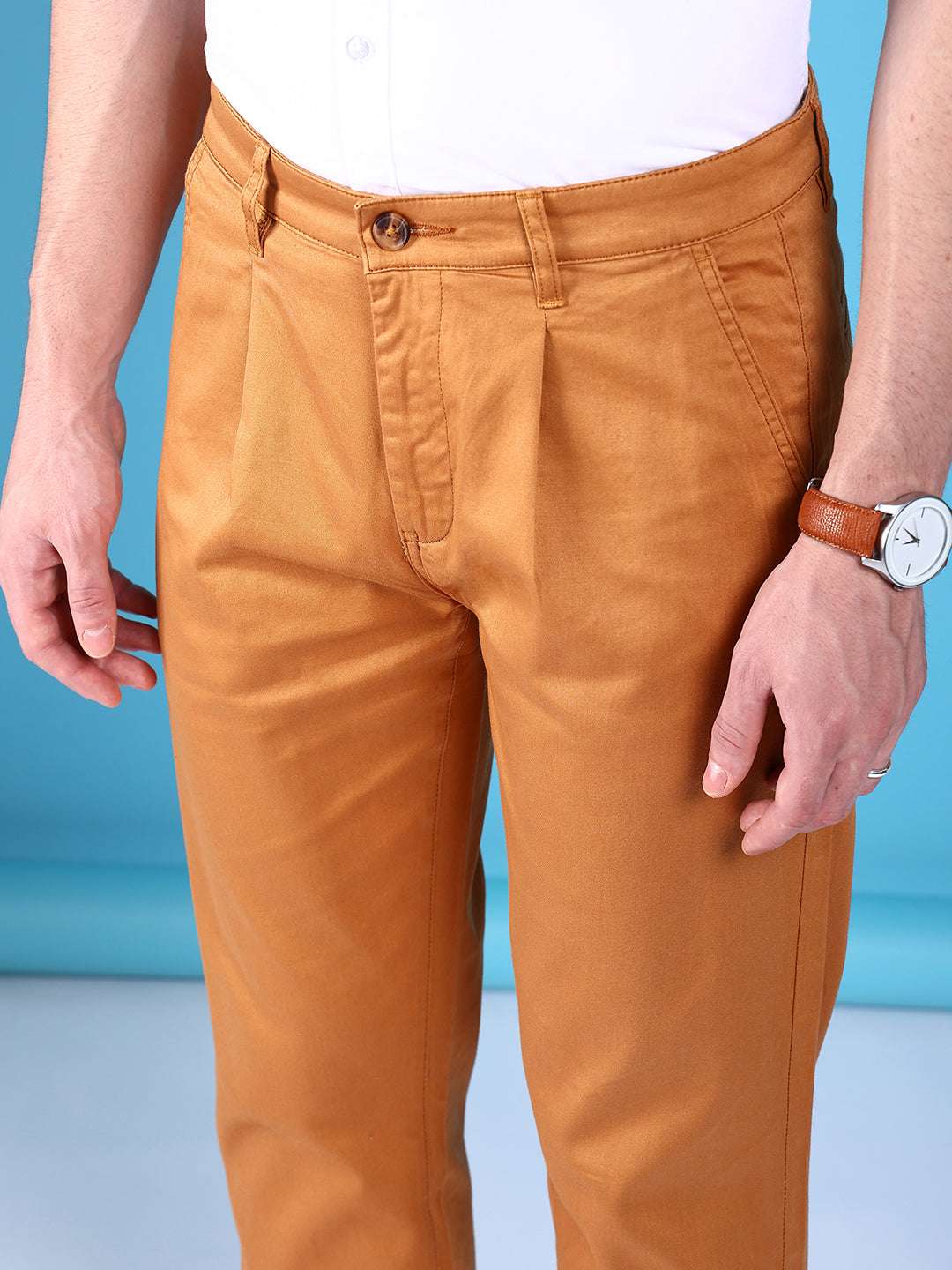 Shop Men Solid Trouser Online.