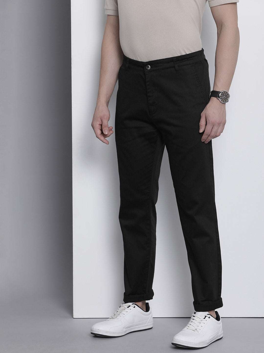 Shop Men Solid Trouser Online.