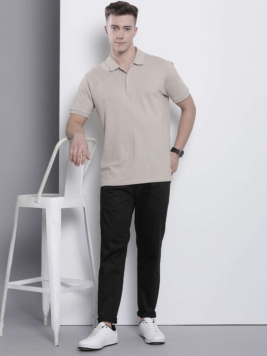 Shop Men Solid Trouser Online.