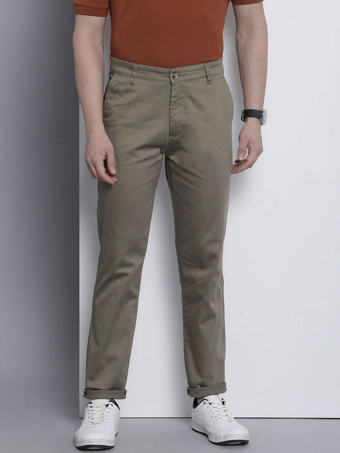 Shop Men Solid Trouser Online.