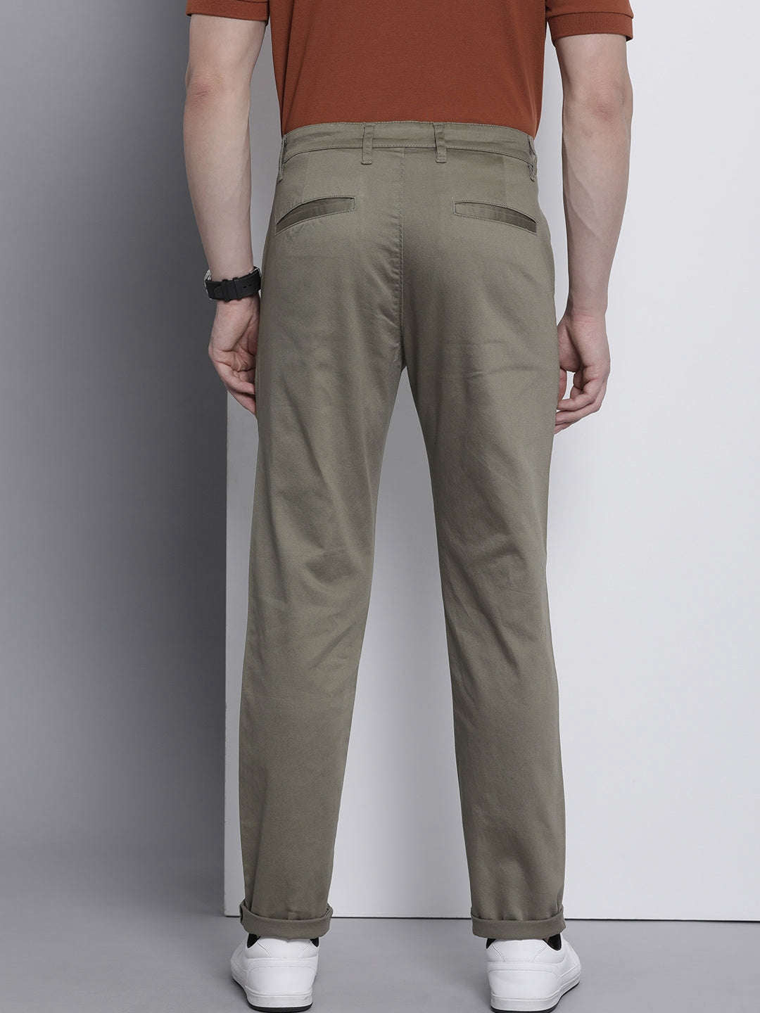 Shop Men Solid Trouser Online.