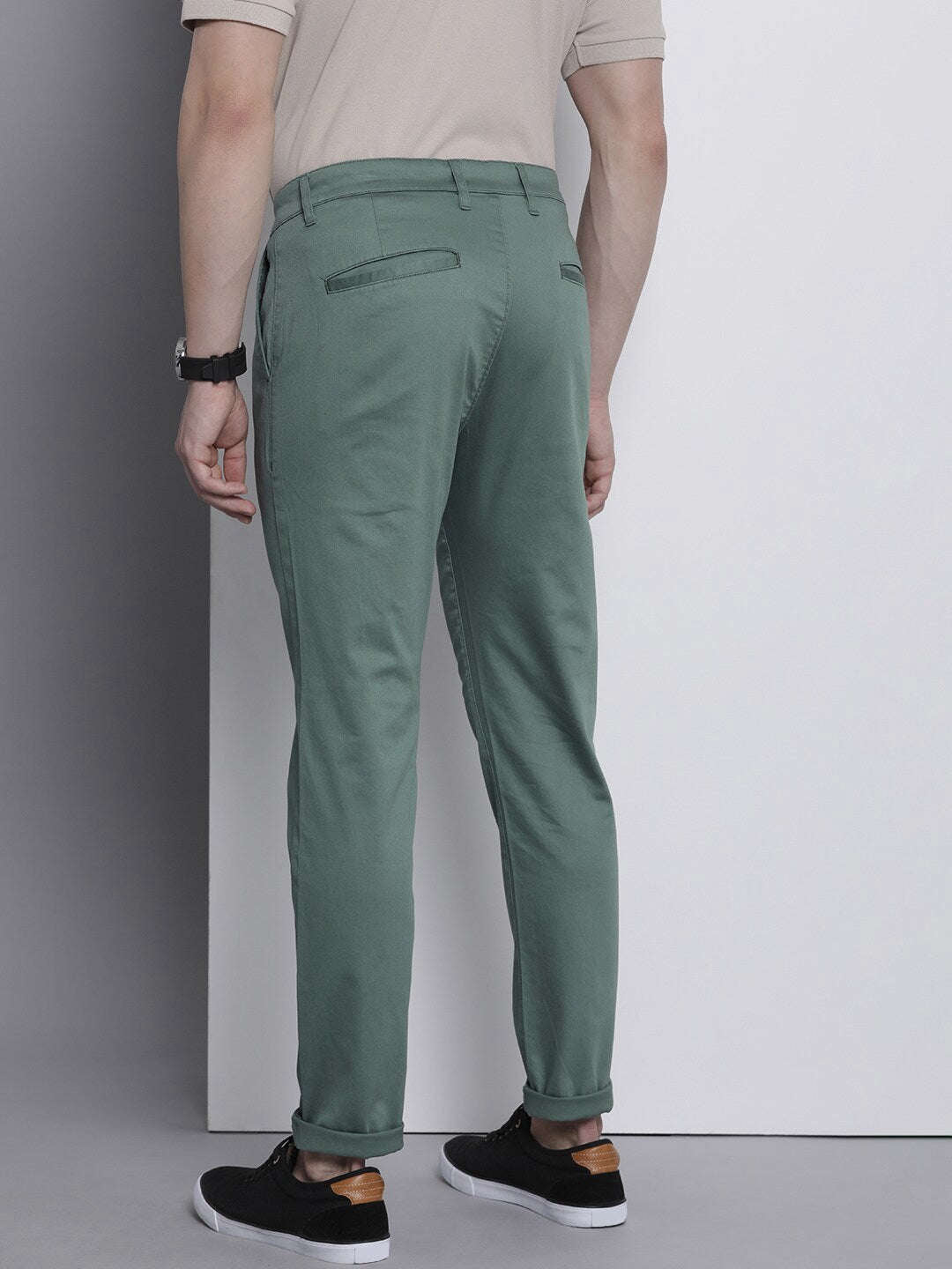 Shop Men Solid Trouser Online.