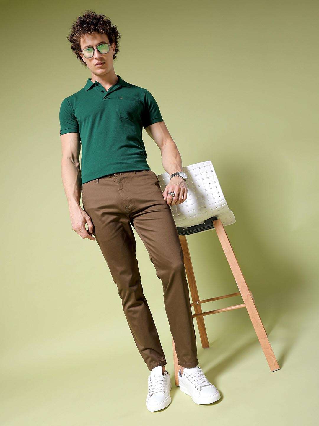 Shop Men Solid Trouser Online.