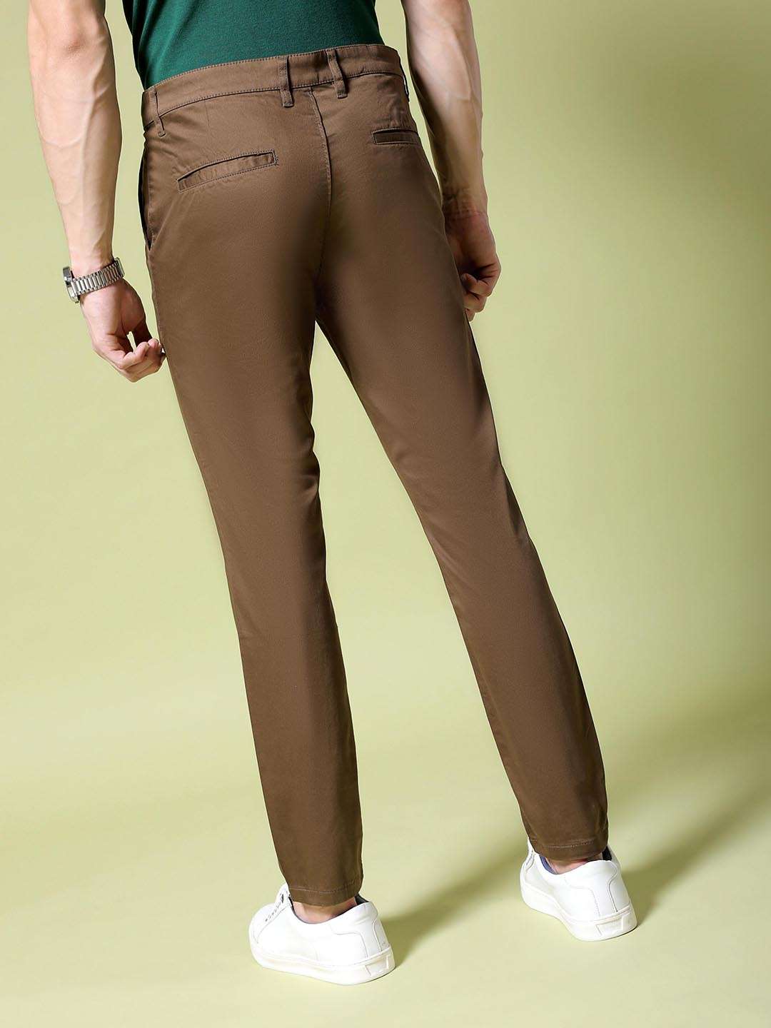 Shop Men Solid Trouser Online.