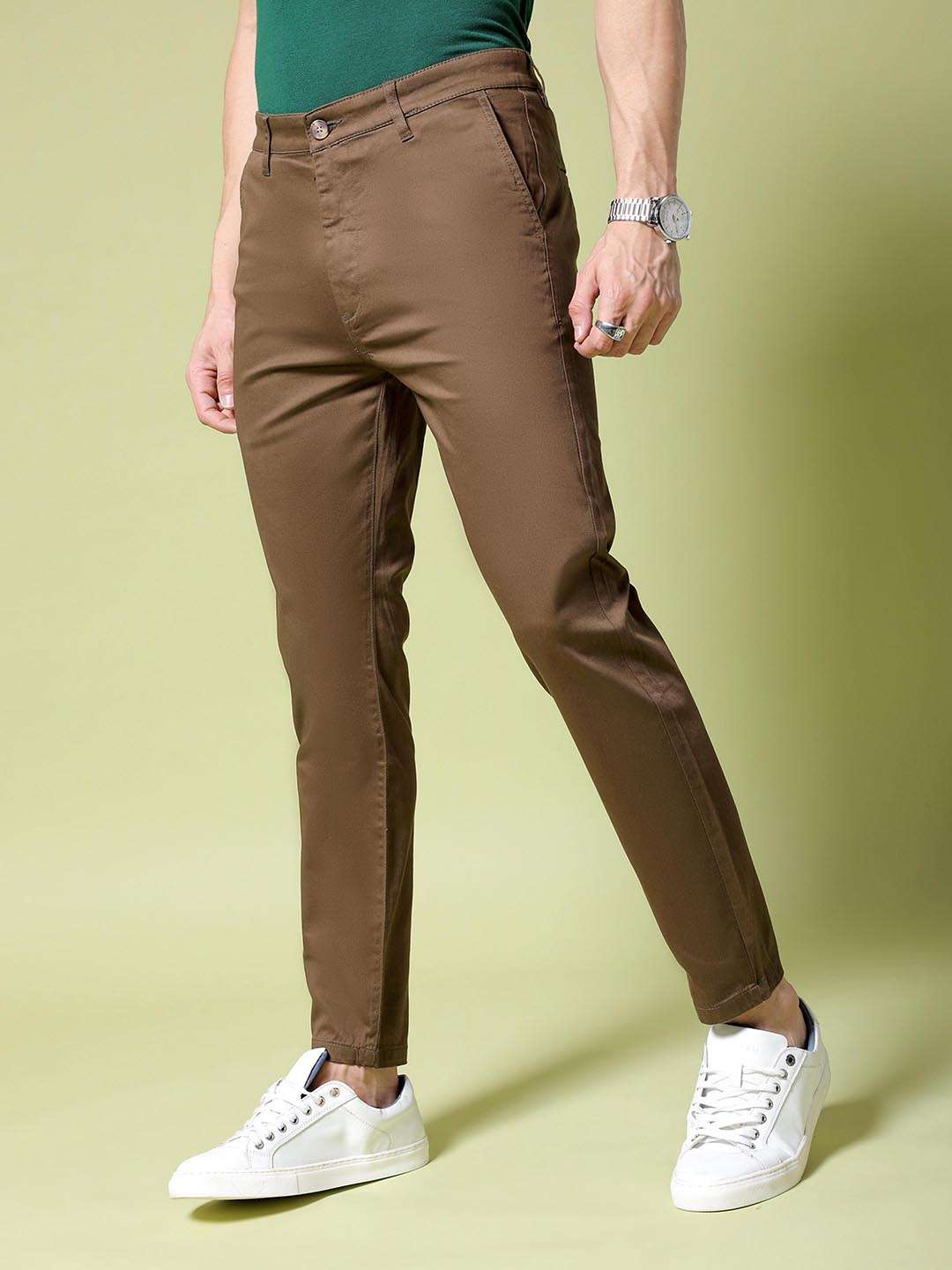 Shop Men Solid Trouser Online.