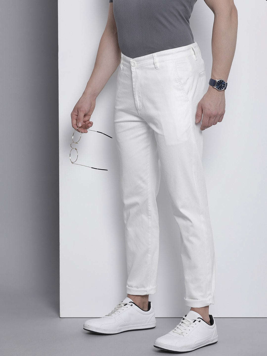 Shop Men Solid Trouser Online.