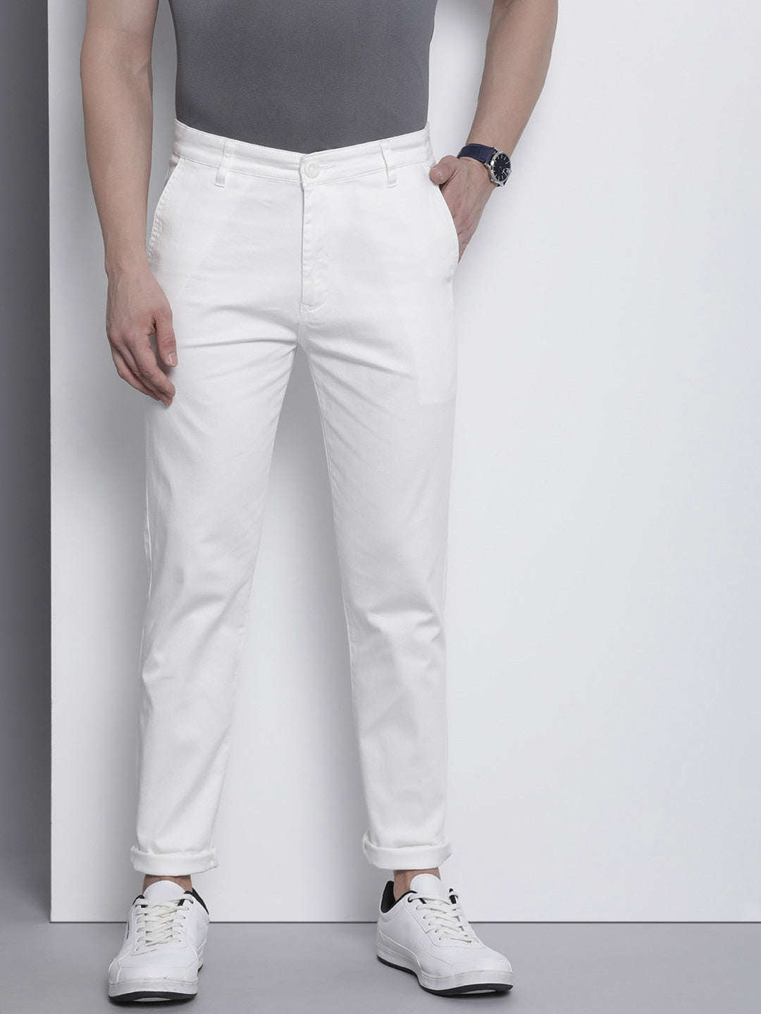 Shop Men Solid Trouser Online.