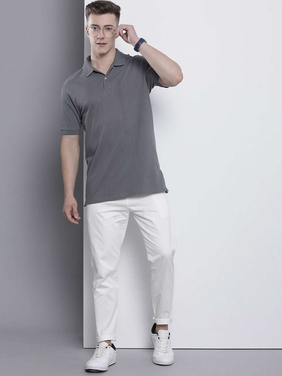 Shop Men Solid Trouser Online.