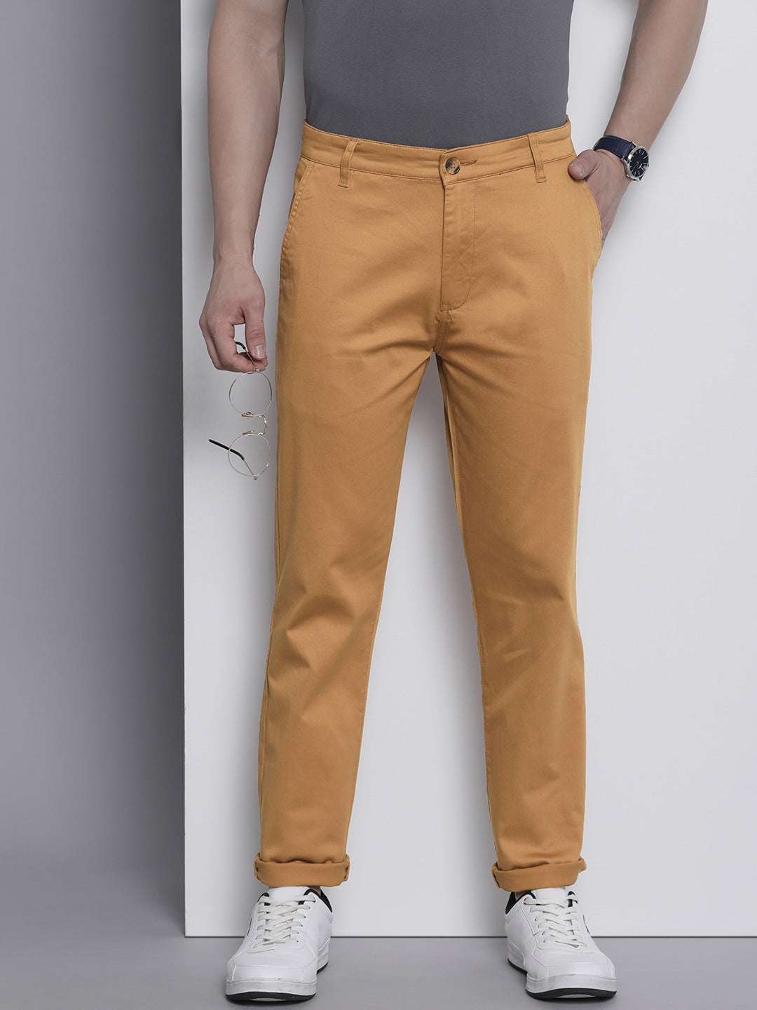 Shop Men Solid Trouser Online.