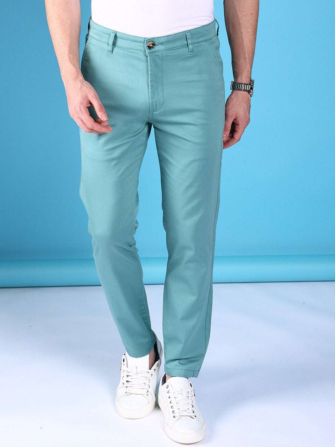 Shop Men Lycra Chino Pants Online.