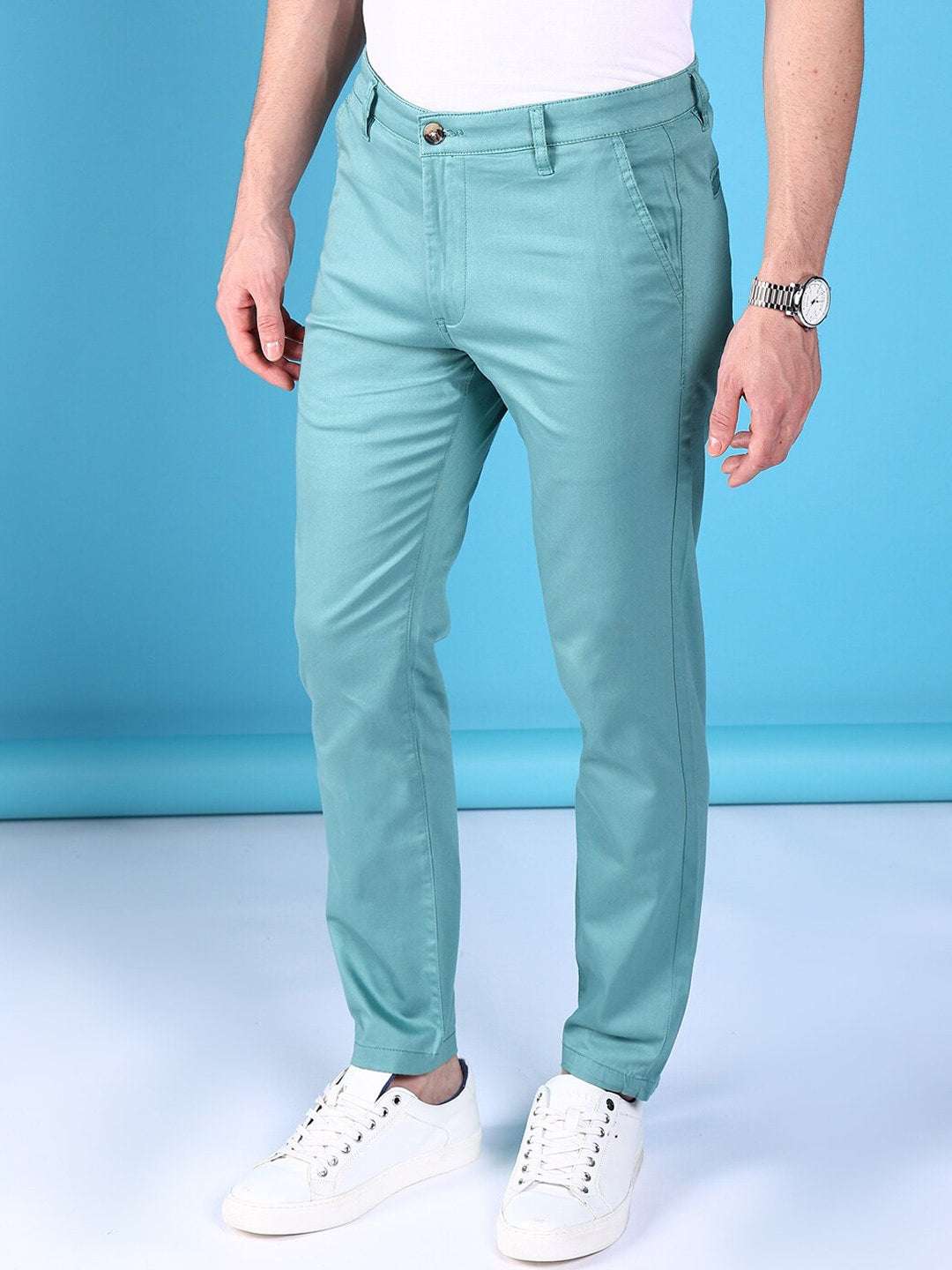 Shop Men Lycra Chino Pants Online.