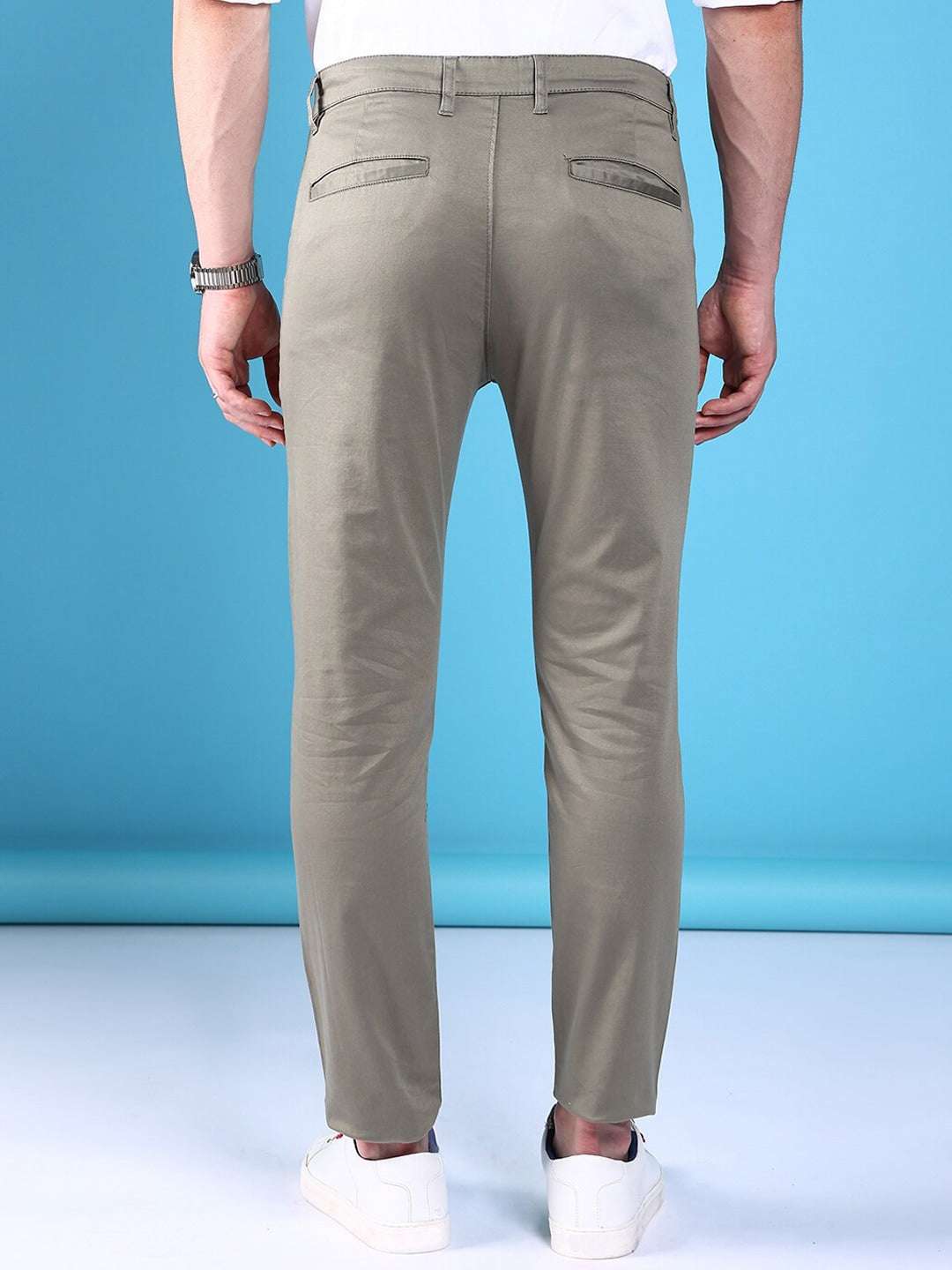 Shop Men Lycra Chino Pants Online.