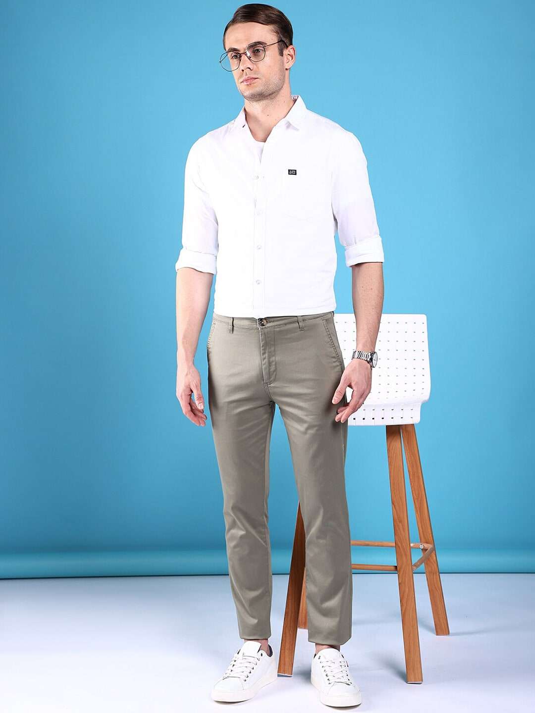 Shop Men Lycra Chino Pants Online.