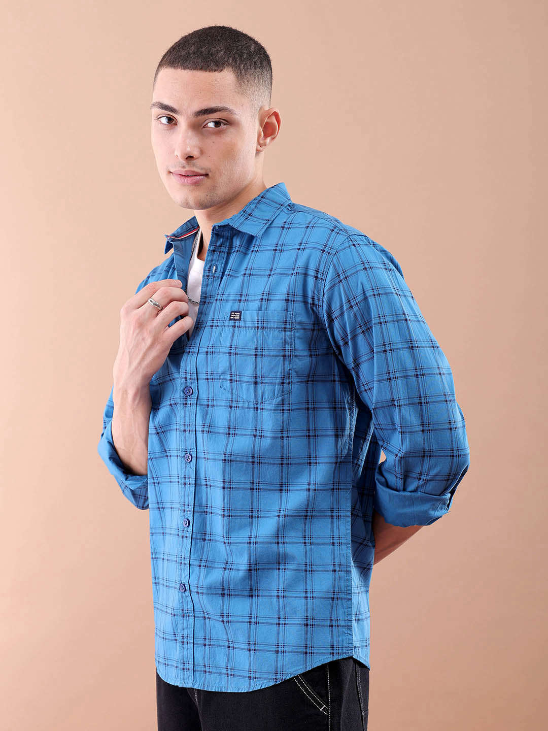 Shop Men Checkered Shirt Online.