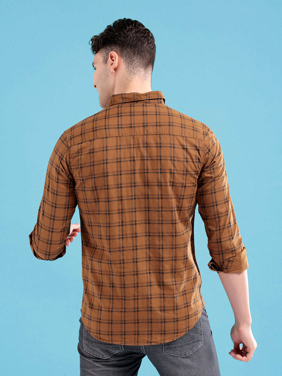 Shop Men Checkered Shirt Online.