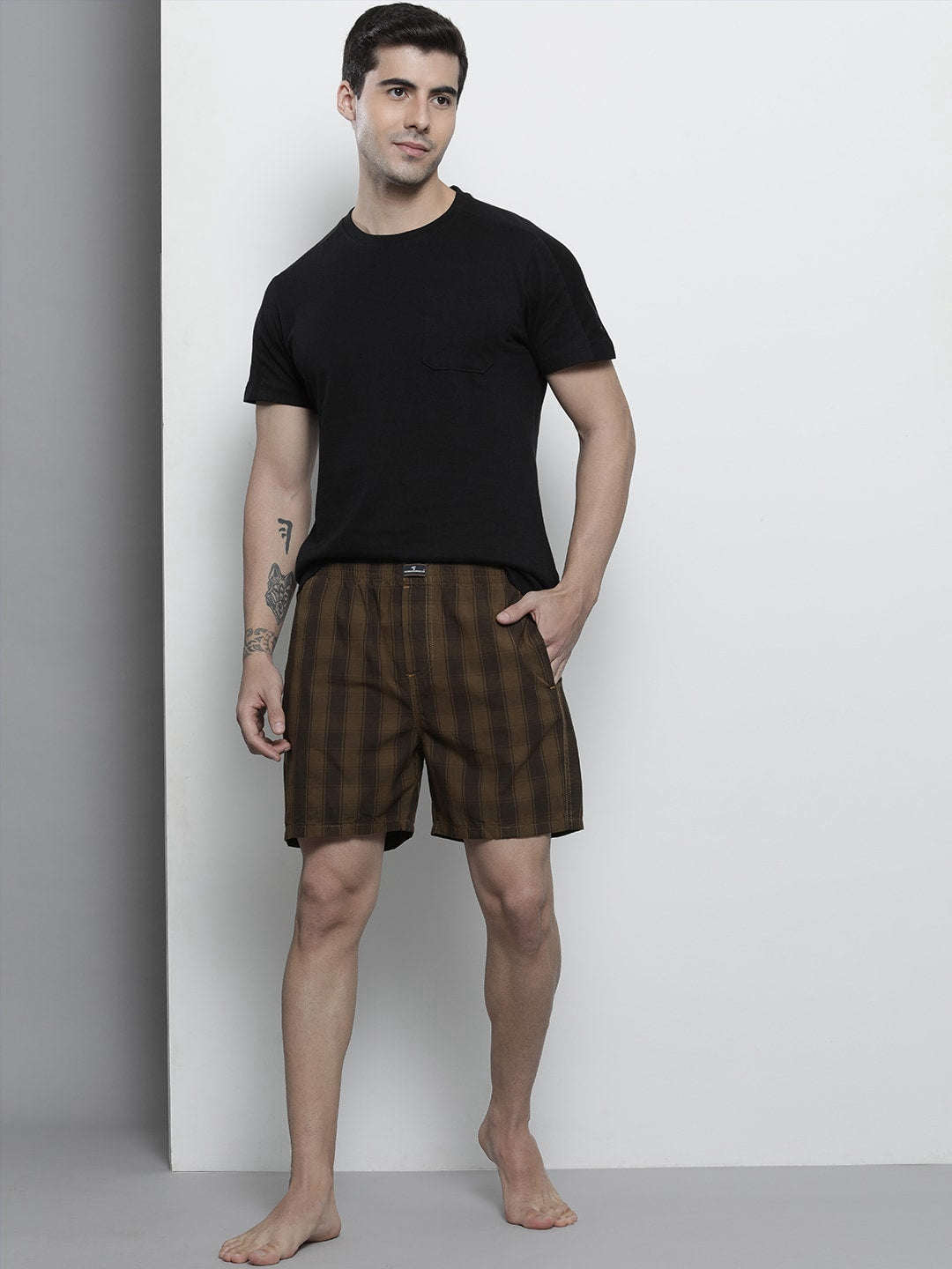 Shop Men Checks & Printed Boxers Online.