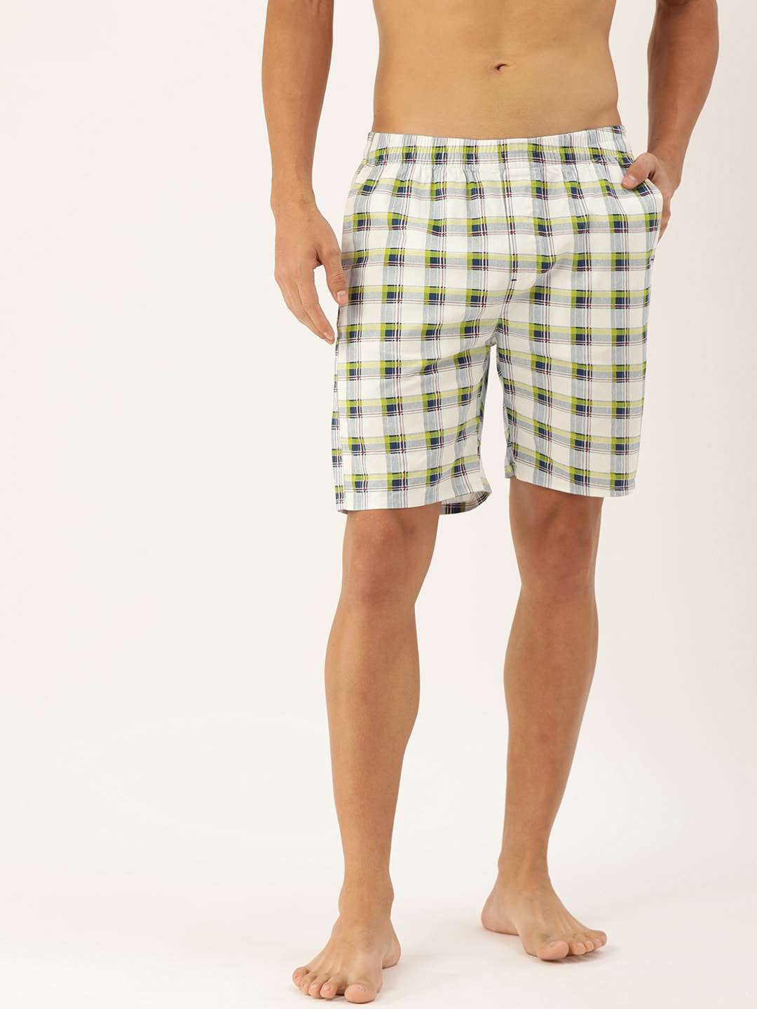 Shop Men Checked Boxers Online.