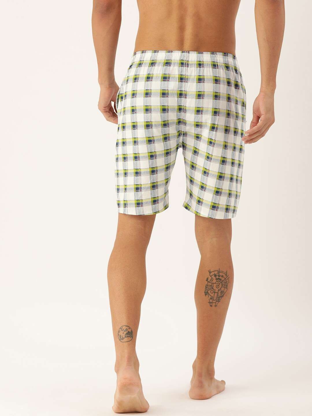 Shop Men Checked Boxers Online.