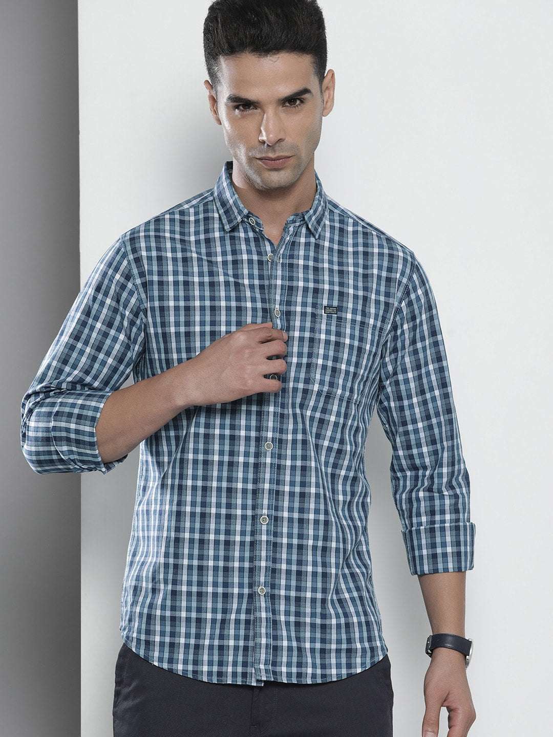 Shop Men Checked Shirt Online.