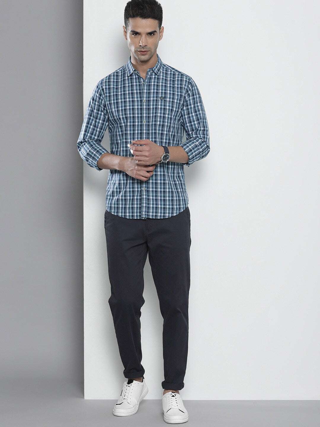 Shop Men Checked Shirt Online.