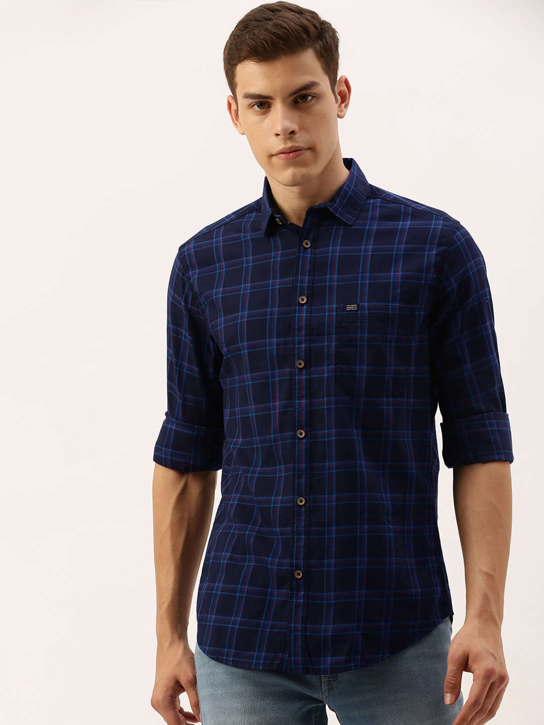 Shop Men Checked Shirt Online.