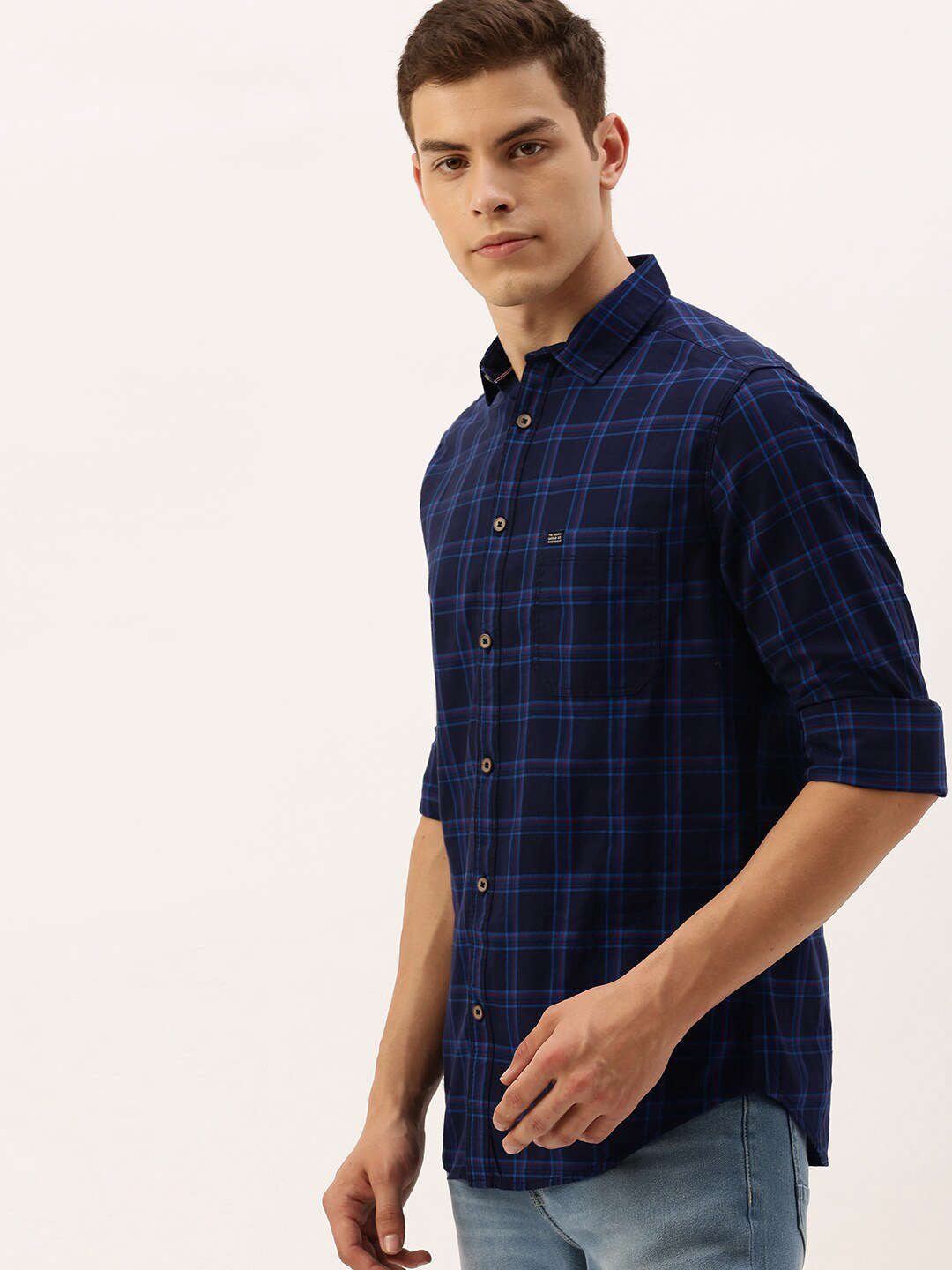 Shop Men Checked Shirt Online.