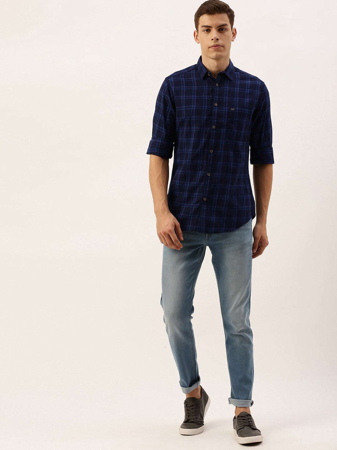 Shop Men Checked Shirt Online.