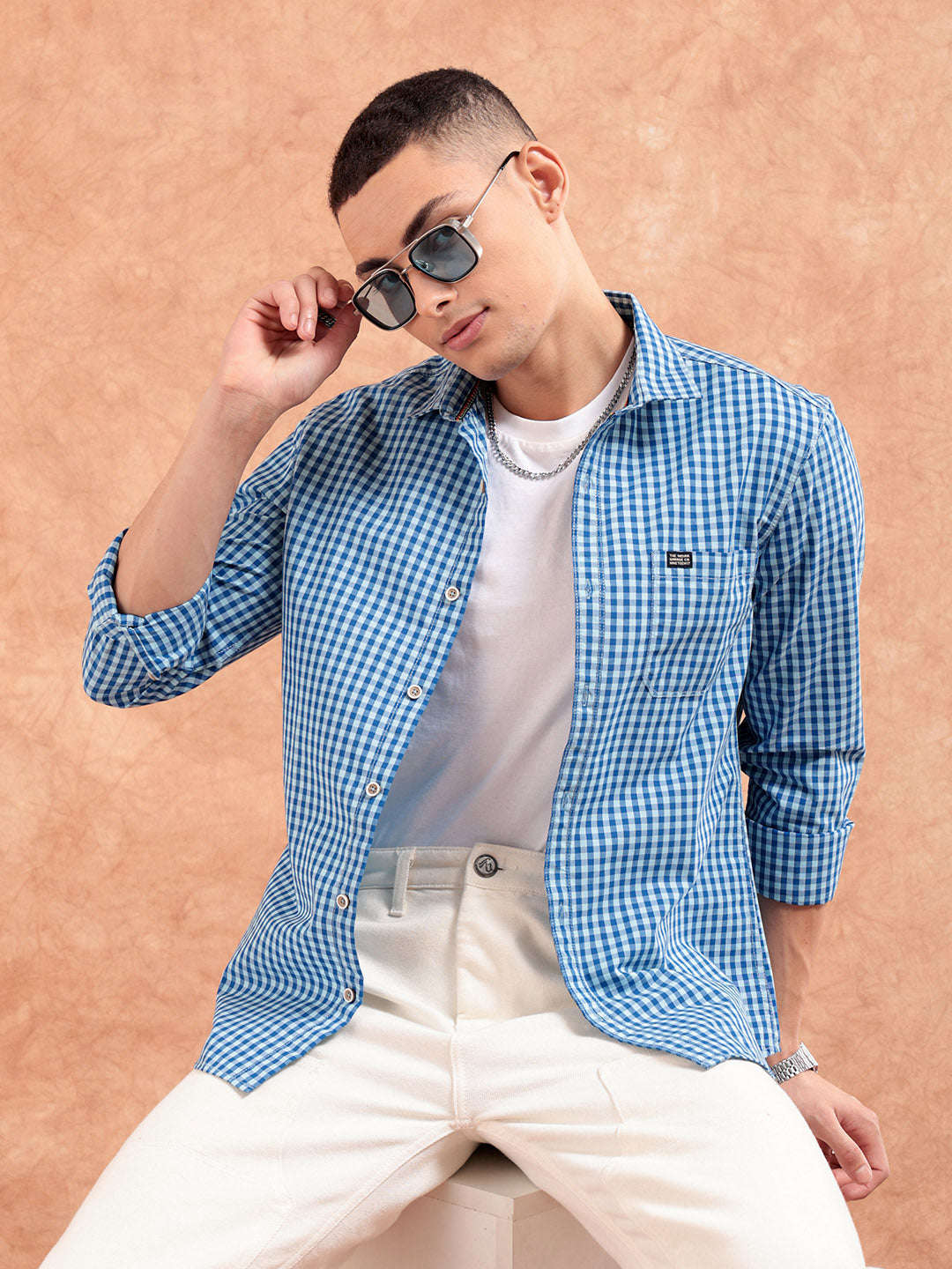 Shop Men Checks Shirt Online.