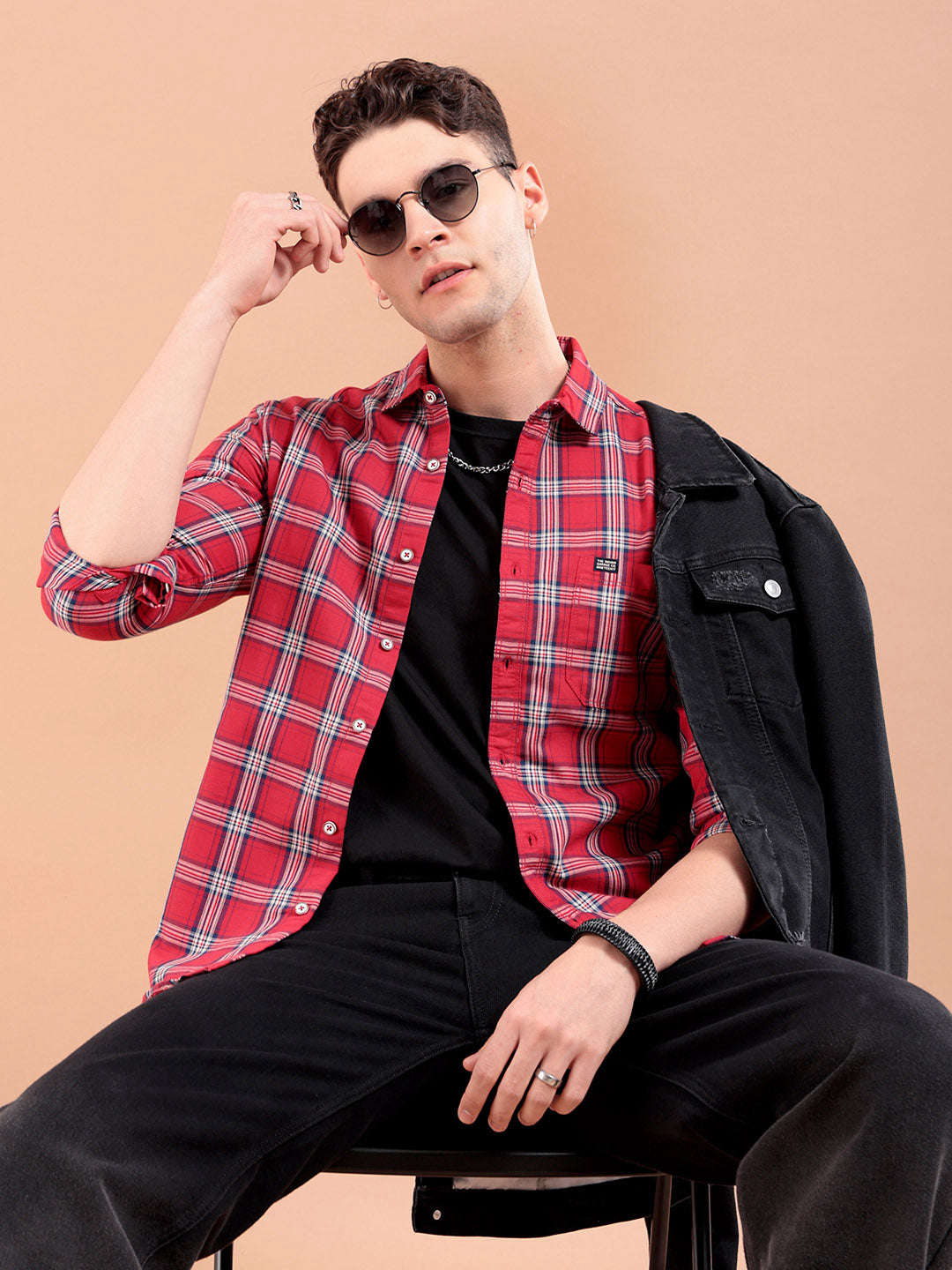 Shop Men Checks Shirt Online.