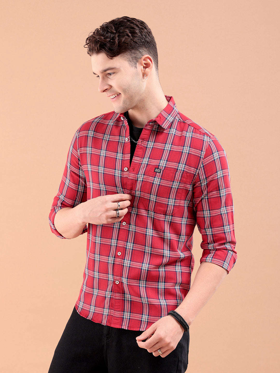 Shop Men Checks Shirt Online.