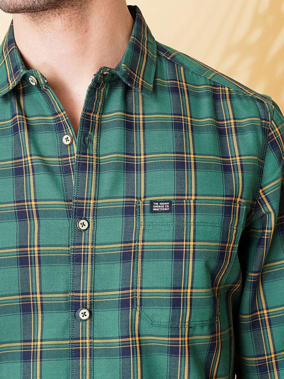 Shop Men Checks Shirt New_0620-SH44-53-S Online